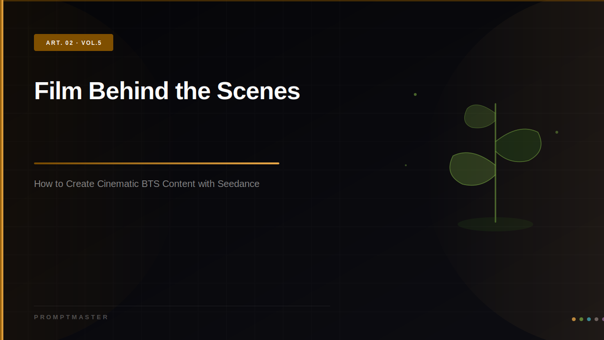 Film and TV Behind the Scenes AI Video: Create Cinematic BTS Content with Seedance