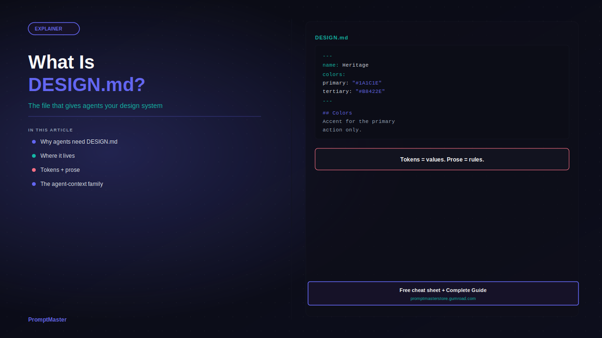 What Is DESIGN.md? The File That Gives AI Agents Your Design System