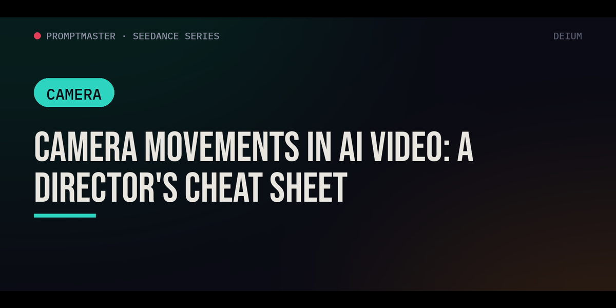Camera Movements in AI Video Prompts: A Director's Cheat Sheet