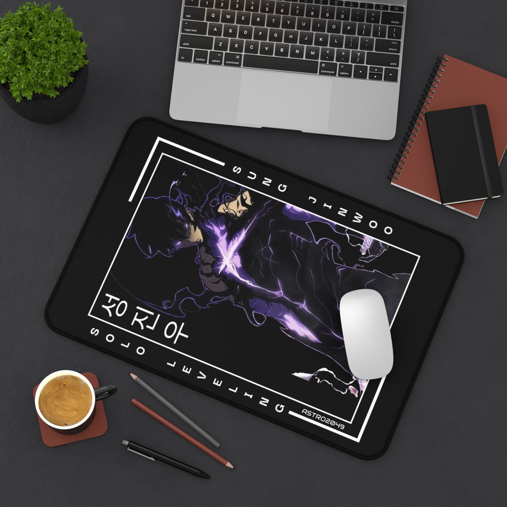 SOLO LEVELING - Sung Jinwoo - ARISE - Stylish Gaming Desk Mat - Perfect for Office, Home Office, Gift for Gamers, Art Desk Accessories