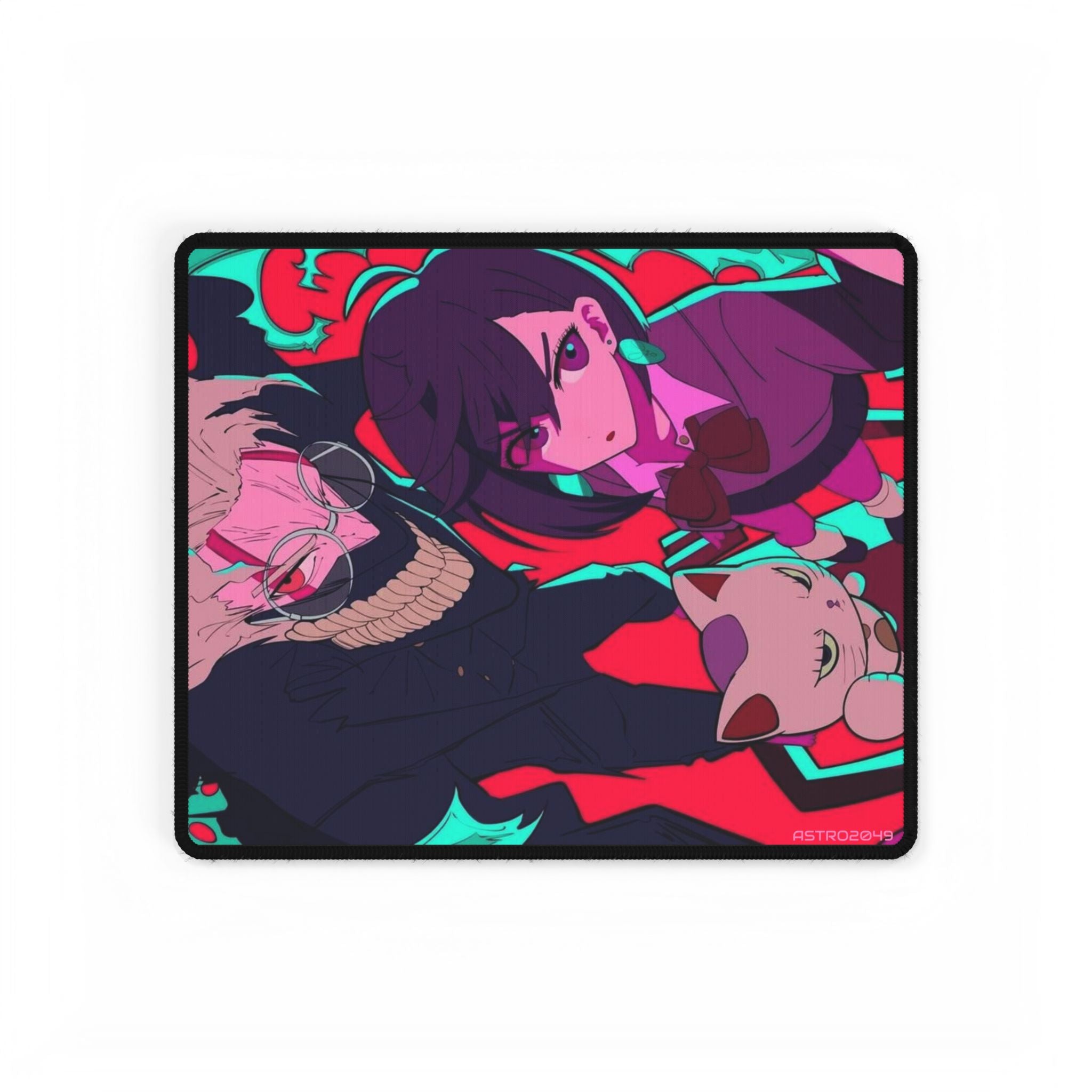 DANDADAN: Momo / Okarun - Vibrant Anime Desk Mat for Gamers, Gaming Desk Pad, Colorful Mouse Pad, Stylish Office Decor