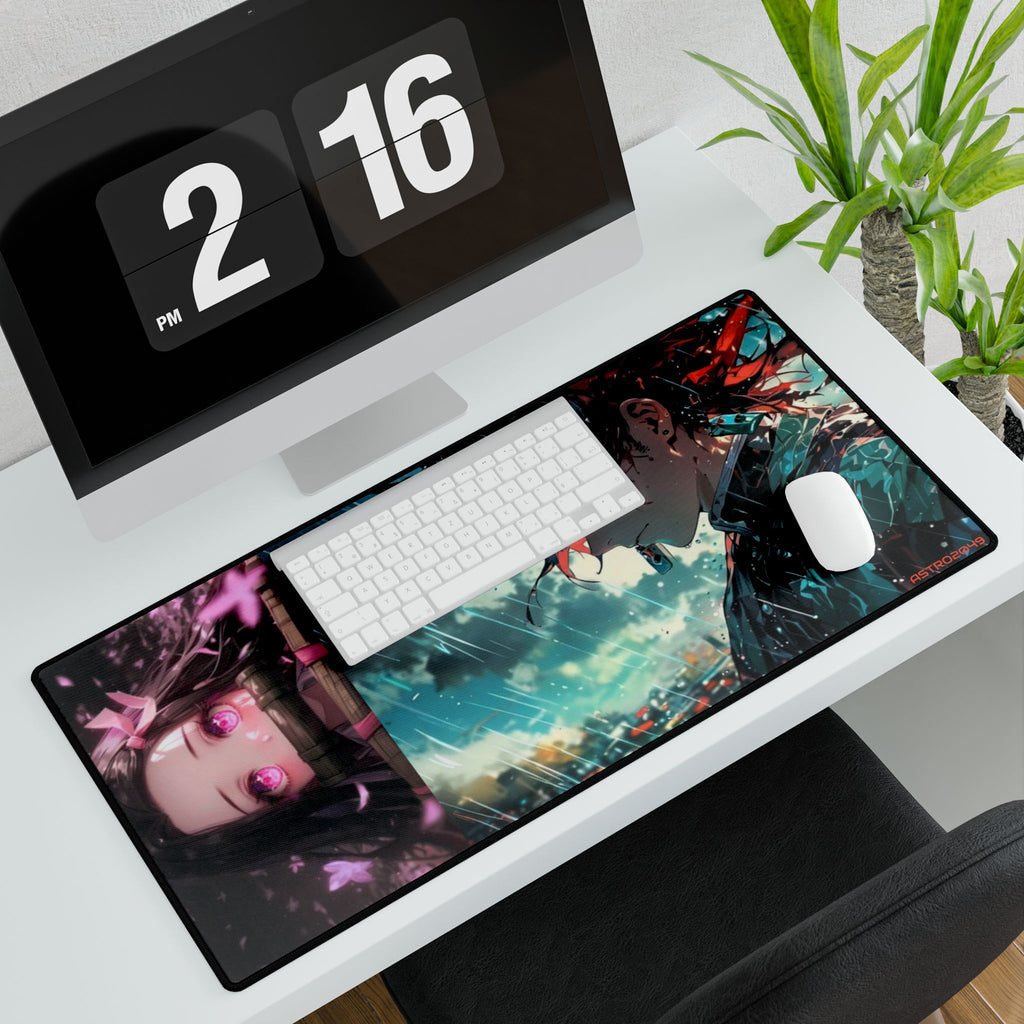 DEMON SLAYER - Kimetsu no yaiba - Anime Art Desk Mat - Perfect for Gaming, Home Office, Student Study, Gifts for Anime Fans, Decor