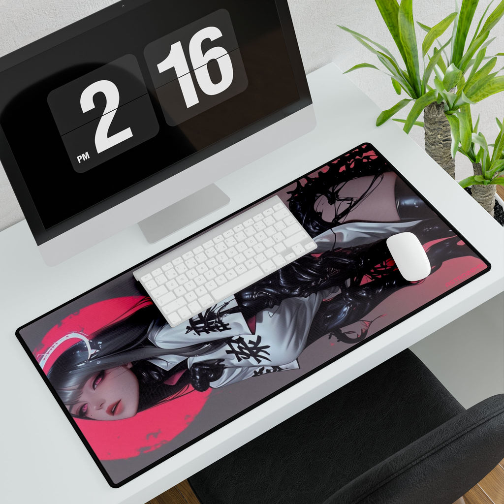 CYBERPUNK - GEISHA - Anime-Inspired Desk Mat, Gaming Desk Pad, Manga Art Mouse Pad, Desk Decor for Home Office, Unique Gift for Gamers