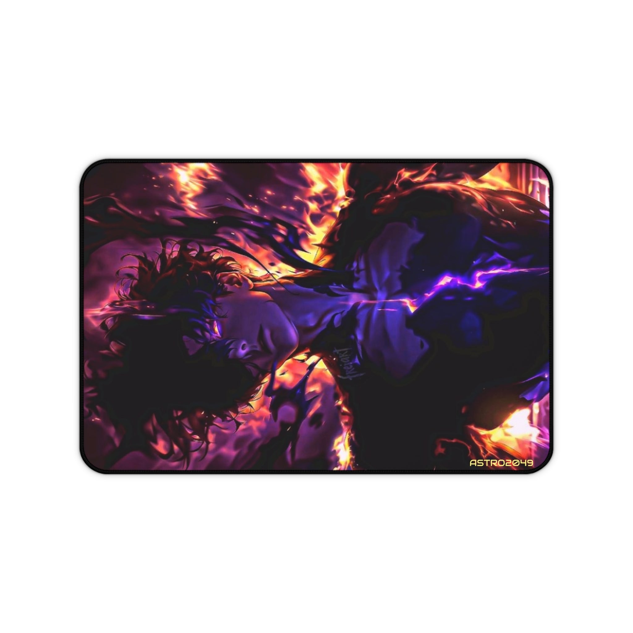 SOLO LEVELING - Sung Jinwoo - ARISE - Futuristic Fire Desk Mat - Gaming Mouse Pad, Office Decor, Unique Gifts for Gamers, Desk Accessories