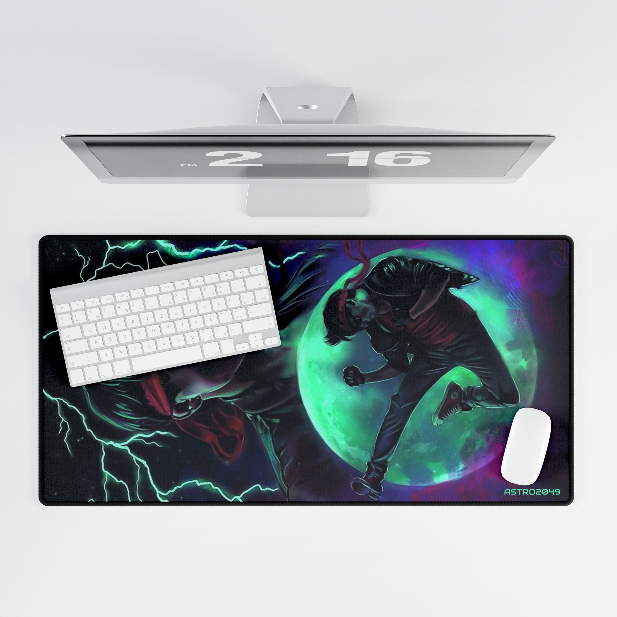 KUNG FURY -  Fighter Desk Mat, Gaming Mat, Office Decor, Gamer Gift, Geeky Desk Accessories, Computer Accessories