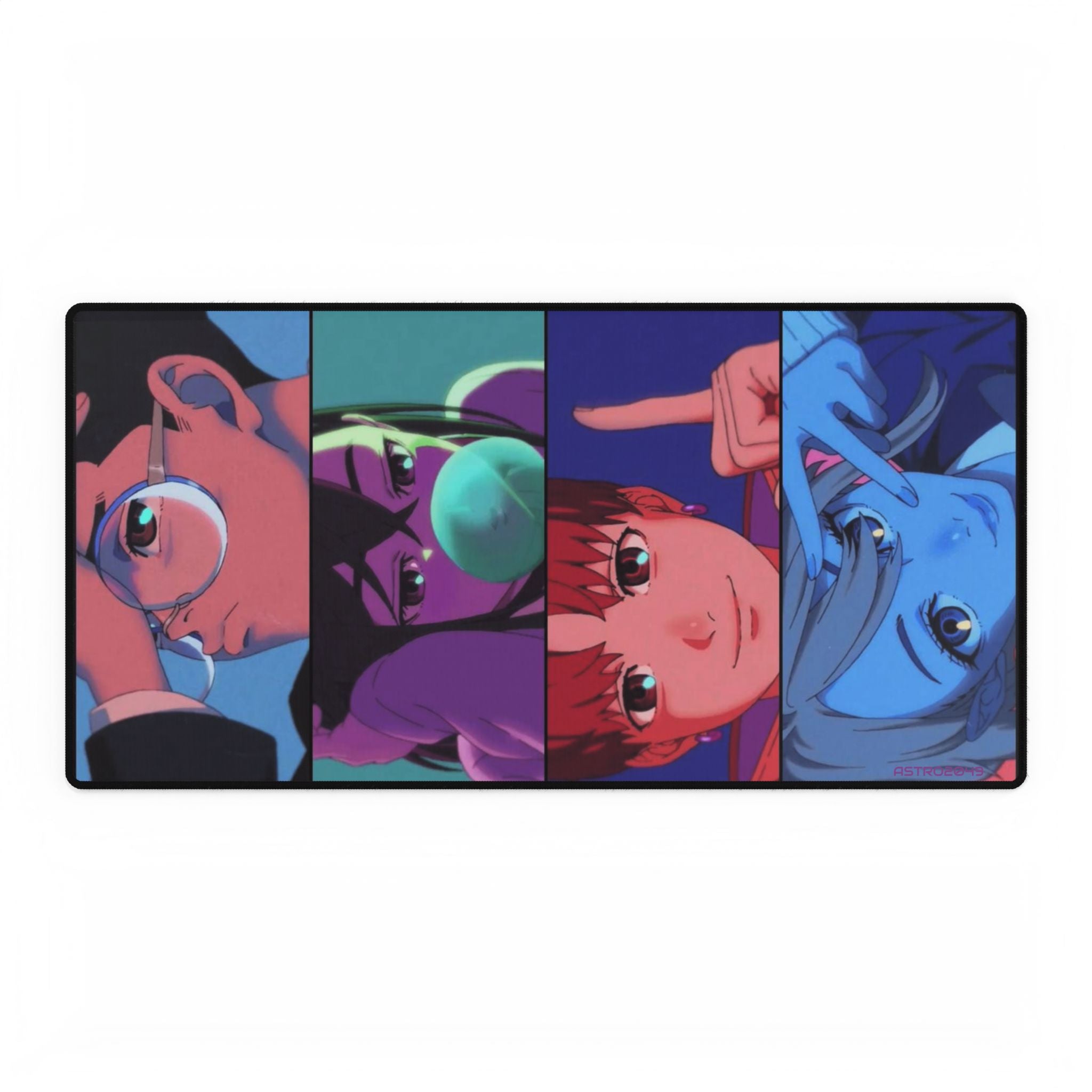 DANDADAN: Momo / Okarun - Vibrant Desk Mats for Gamers, Aesthetic Desk Accessories, Retro Anime Mouse Pad, Gift for Students
