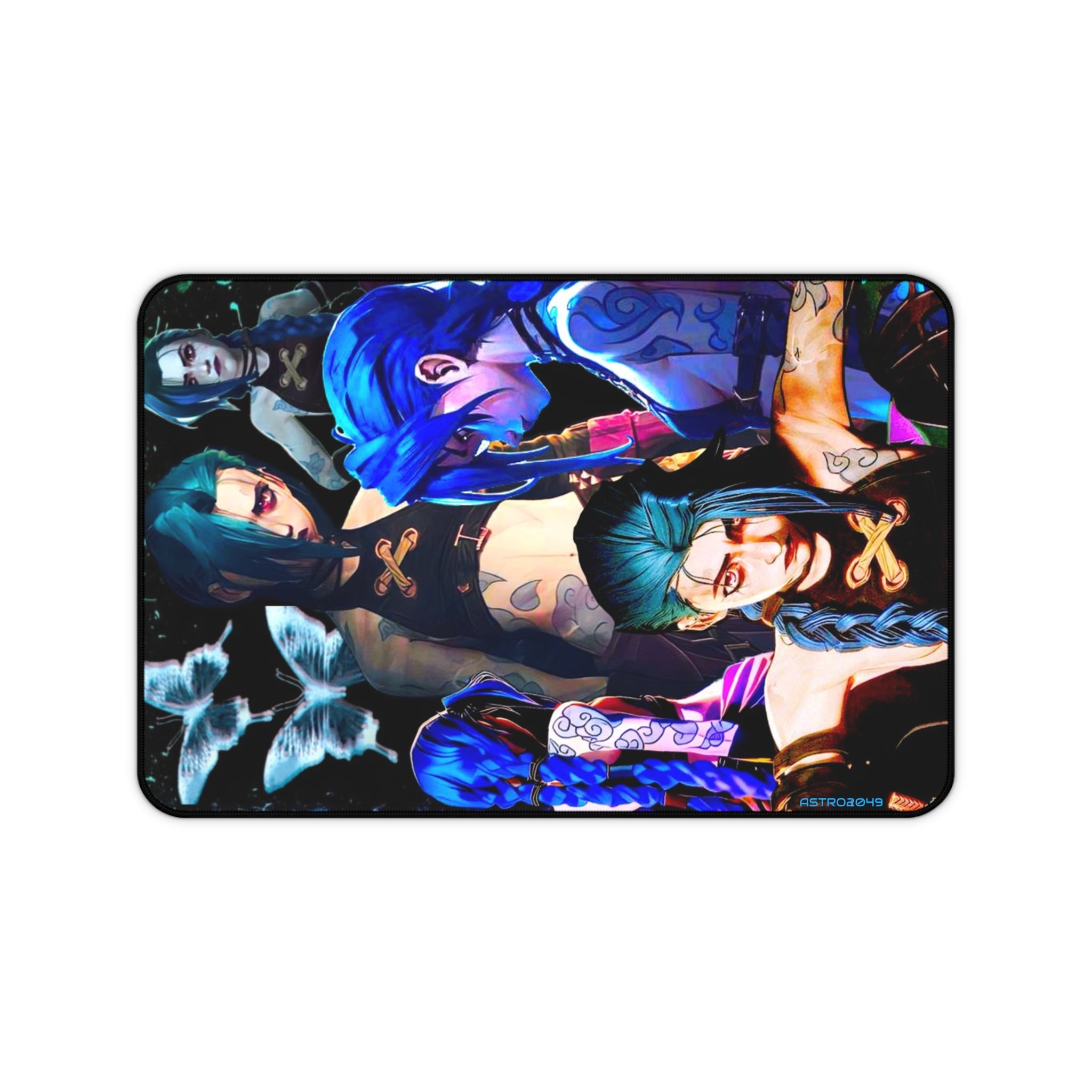 League of Legends - Arcane: JINX - Vibrant Desk Mat with Anime Art, Gaming Desk Accessory, Gift for Gamers, Eco-friendly Desk Pad