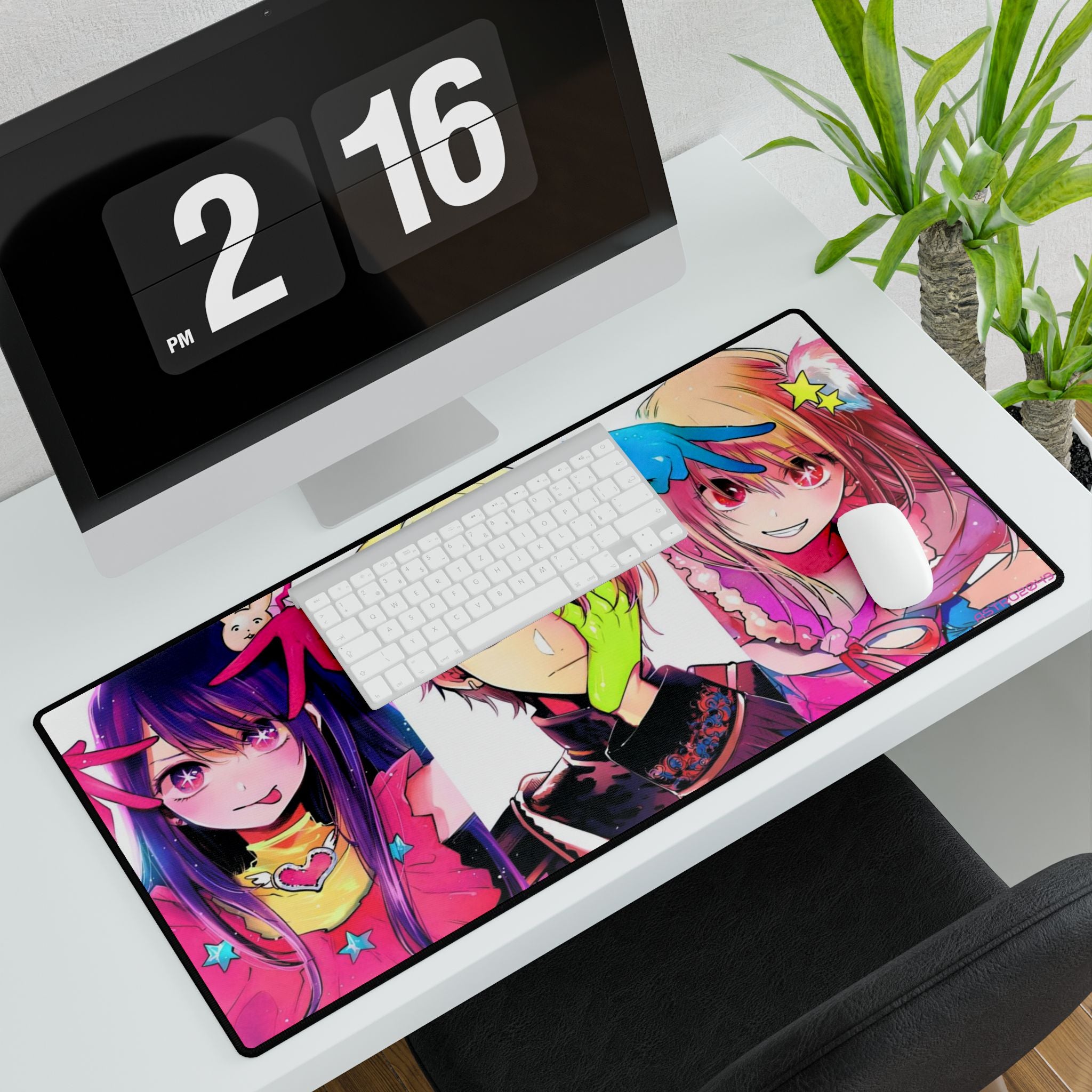 OSHI NO KO - Colorful Anime Desk Mat for Gamers, Vibrant Office Decor, Large Mouse Pad, Gifts for Anime Lovers, Desk Accessories