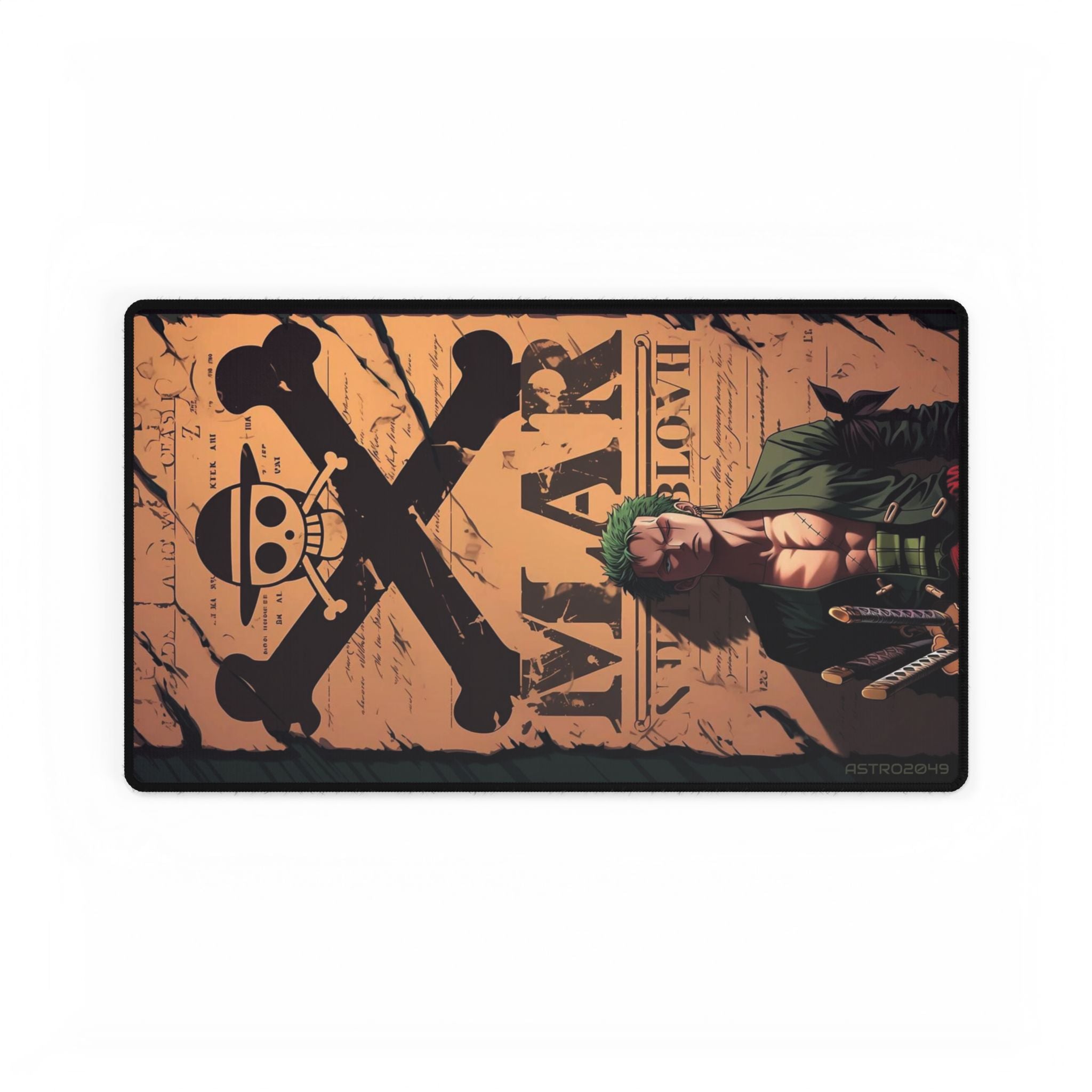 ONE PIECE - ZORO - Cool Pirate Desk Mats for Gamers, Office Decor, Geek Gift, Desk Accessories, Gaming Mouse Pad