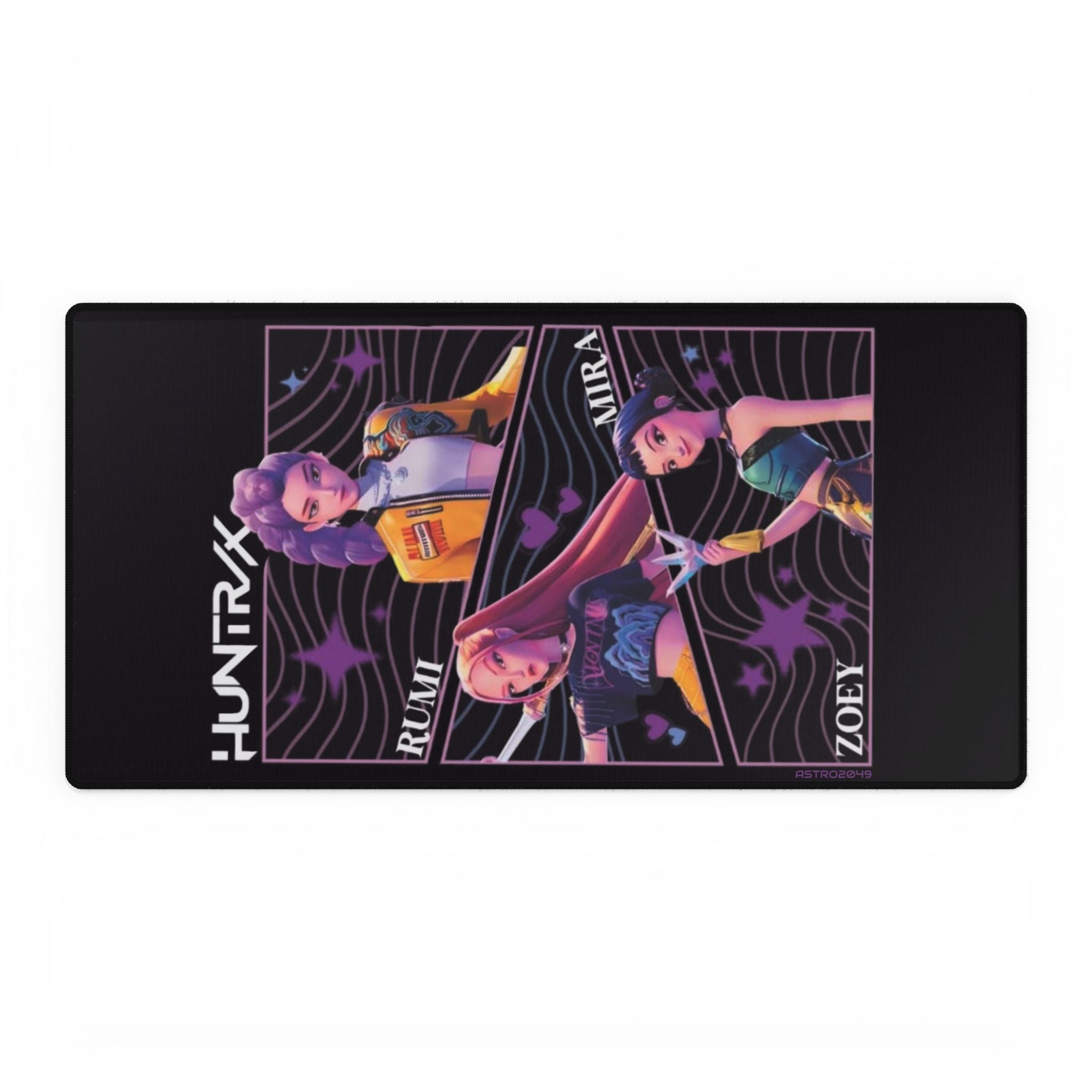 KPop Demon Hunters - HUNTRIX - Trendy Gamer Desk Mats - Stylish Mouse Pad for Work and Play, Gaming Desk Accessories, Perfect Gift for Gamer