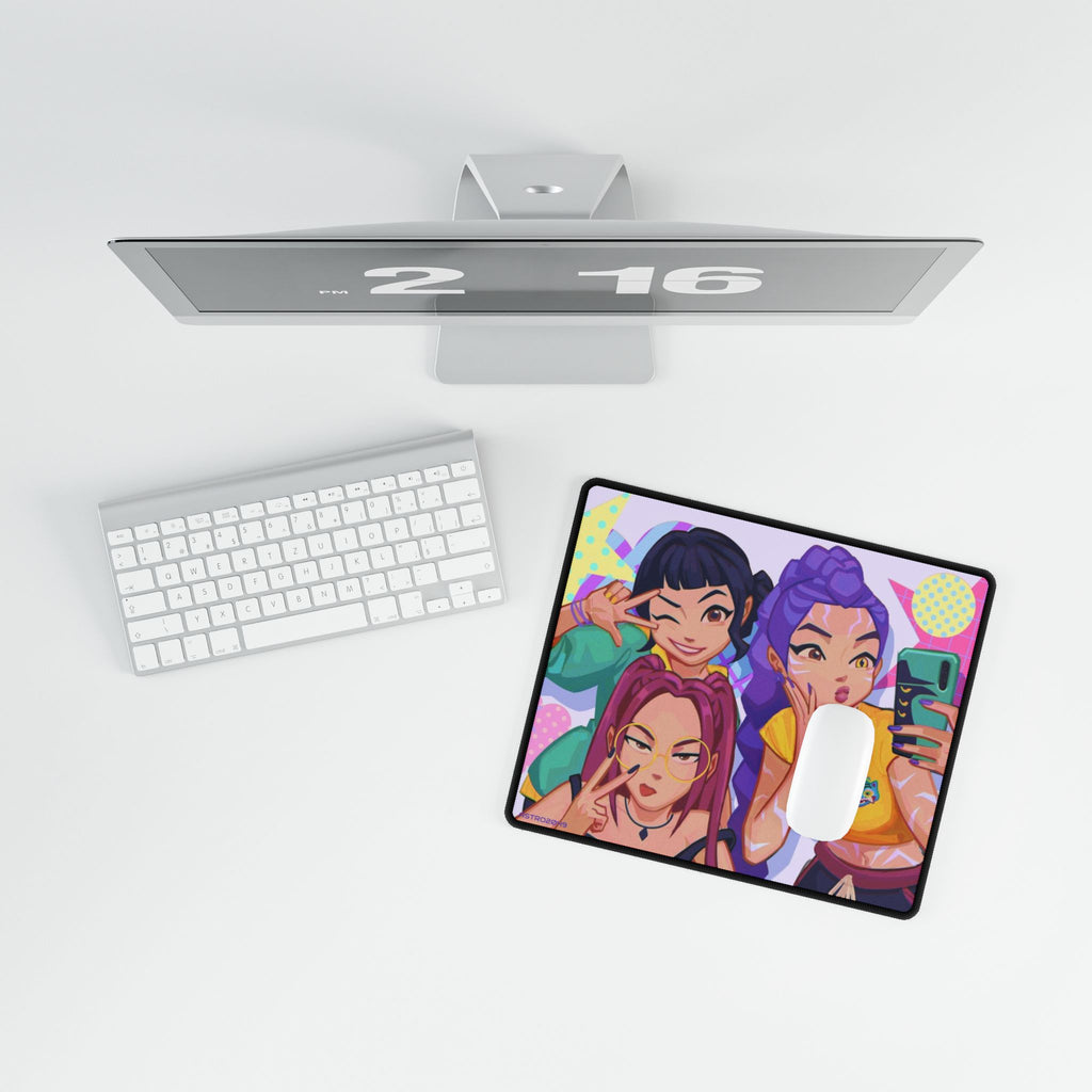 KPop Demon Hunters - HUNTRIX - Vibrant Desk Mats with Playful Girl Designs, Gaming Accessory, Home Office Decor, Gift for Students