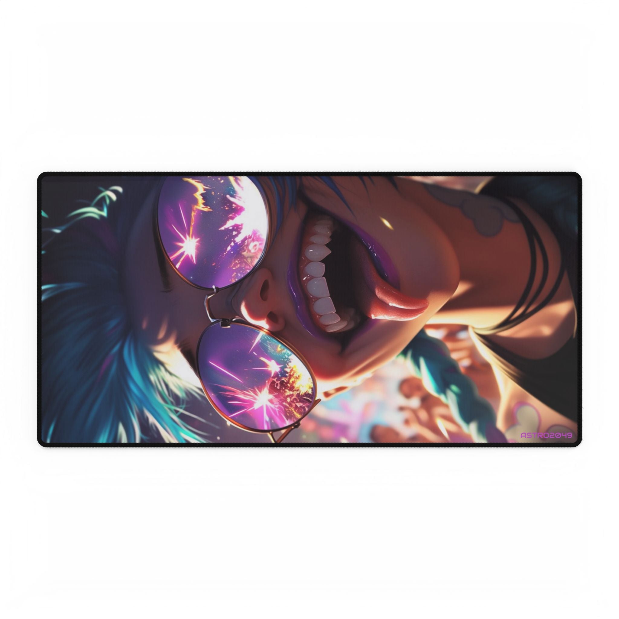 League of Legends - Arcane: JINX - Vibrant Graphic Desk Mat for Gamers, Stylish Office Decor, Mouse Pad, Fun Workstation Mat