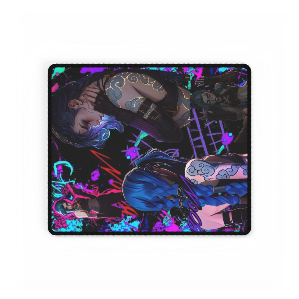 League of Legends - Arcane: JINX - Cyberpunk Desk Mats - Gaming Accessories, Stylish Office Decor, Computer Mouse Pads, Desk Accessories