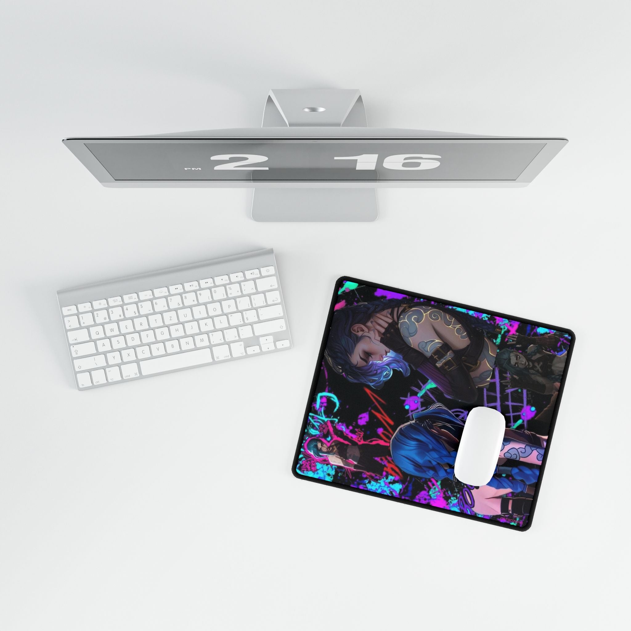 League of Legends - Arcane: JINX - Cyberpunk Desk Mats - Gaming Accessories, Stylish Office Decor, Computer Mouse Pads, Desk Accessories