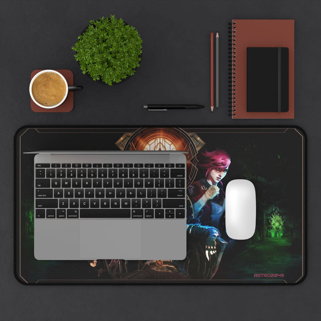 League of Legends - Arcane: JINX - Vibrant Gaming Desk Mat, Ergonomic Mouse Pad, Gamer Gift, Stylish Desk Accessory, Unique Workstation Mat