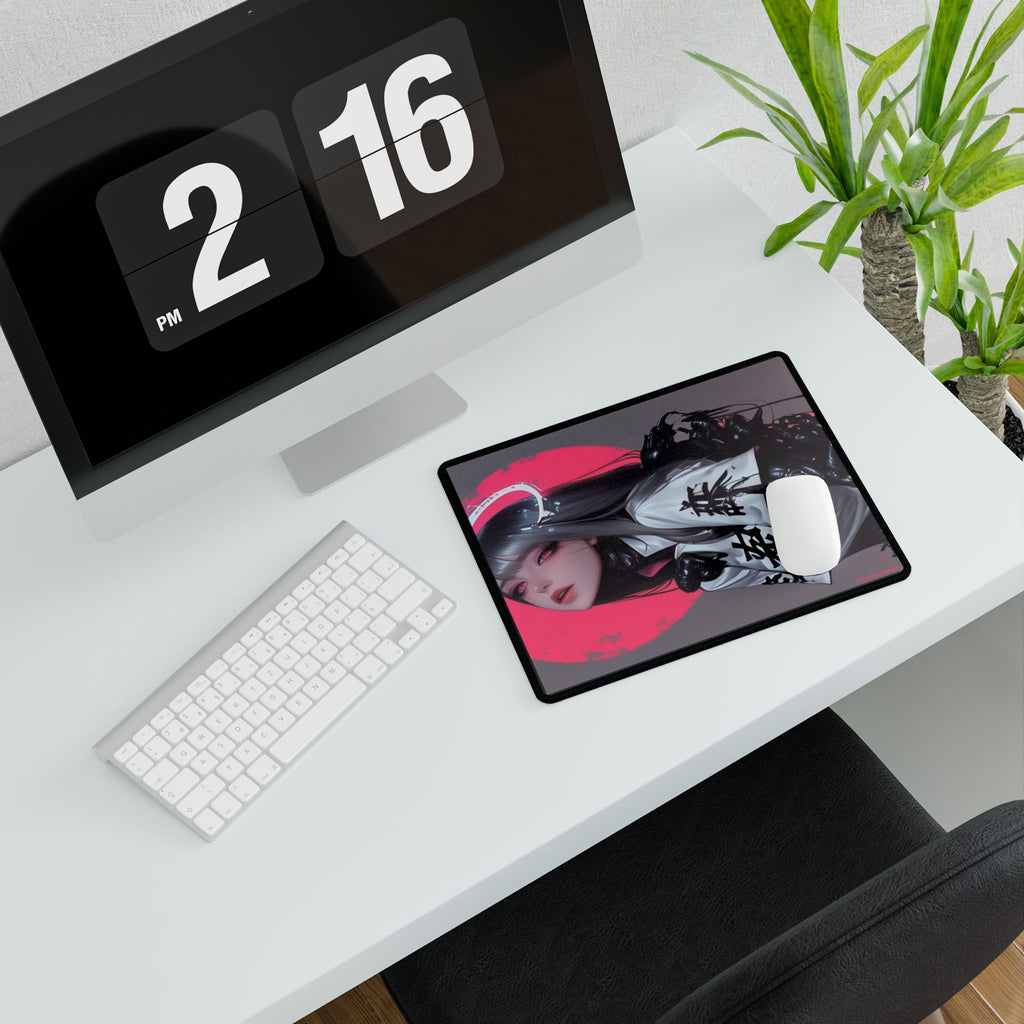 CYBERPUNK - GEISHA - Anime-Inspired Desk Mat, Gaming Desk Pad, Manga Art Mouse Pad, Desk Decor for Home Office, Unique Gift for Gamers
