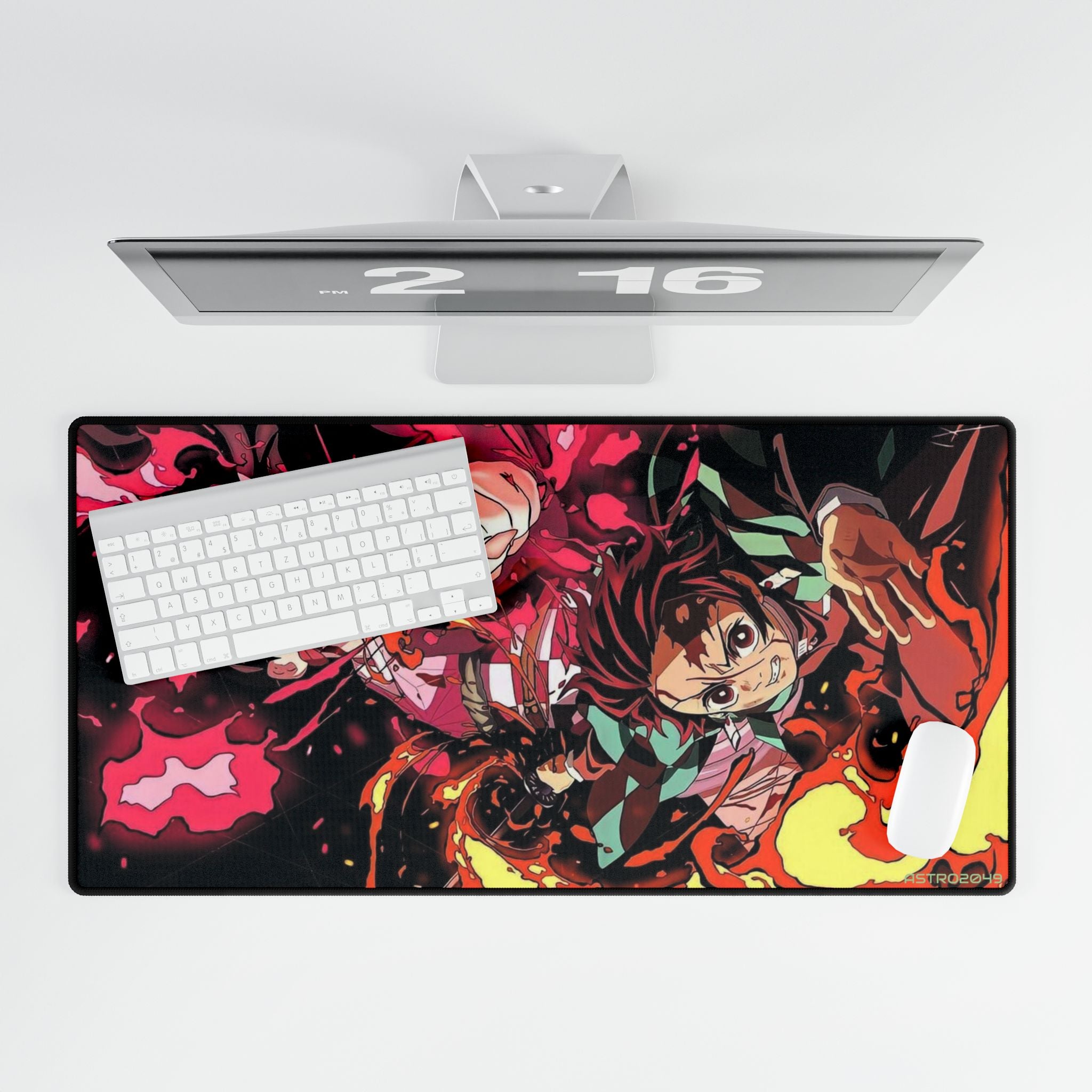 DEMON SLAYER - Kimetsu no yaiba - Anime-Inspired Desk Mat, Gaming Desk Pad for Home Office, Cute Mouse Pad, Anime Decor