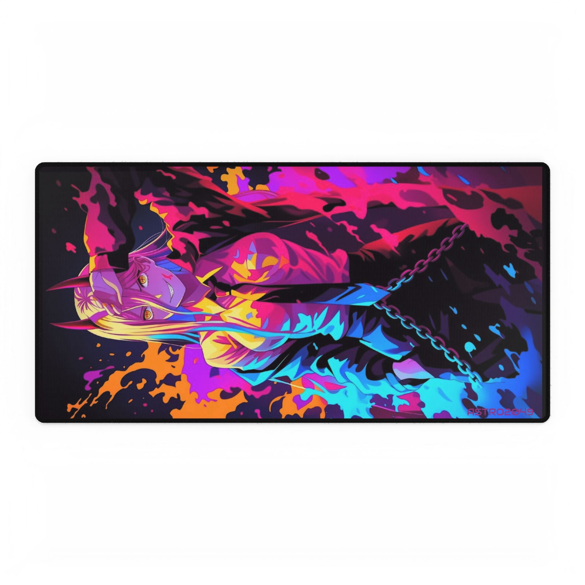 CHAINSAW MAN - Vibrant Anime-Inspired Desk Mat, Gaming Desk Pad, Colorful Workspace Accessory, Perfect for Gift, Stylish Office Decor