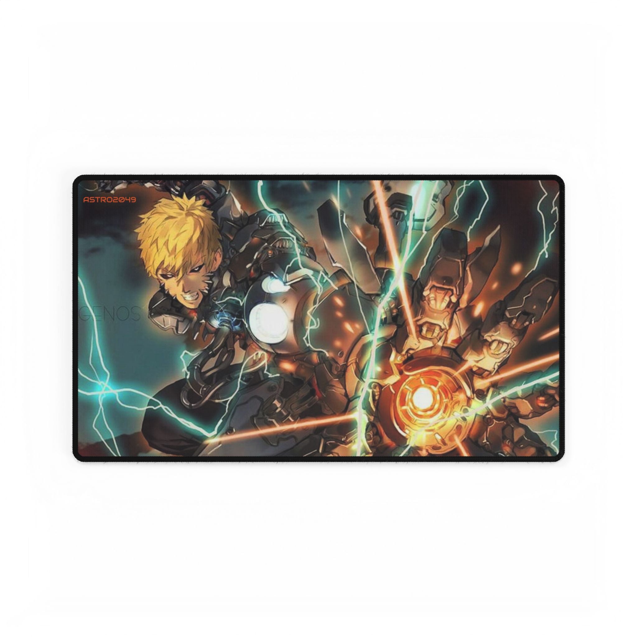 ONE-PUNCH MAN: Genos -  Dynamic Gaming Desk Mat - Anime Inspired, Computer Gaming Accessory, Home Office Decor, Mouse Pad, Cosplay Gift