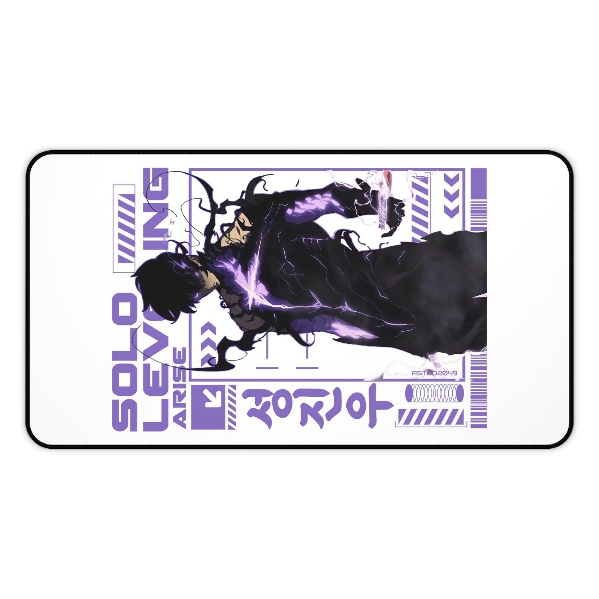 SOLO LEVELING - Sung Jinwoo - ARISE - Anime Desk Mat with Solo Leveling Design, Gaming Mouse Pad, Home Office Decor, Gift for Gamers