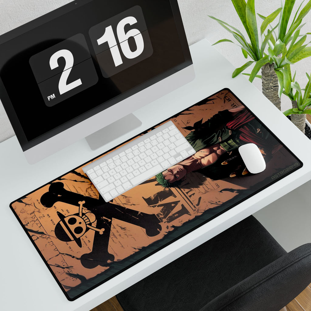 ONE PIECE - ZORO - Cool Pirate Desk Mats for Gamers, Office Decor, Geek Gift, Desk Accessories, Gaming Mouse Pad