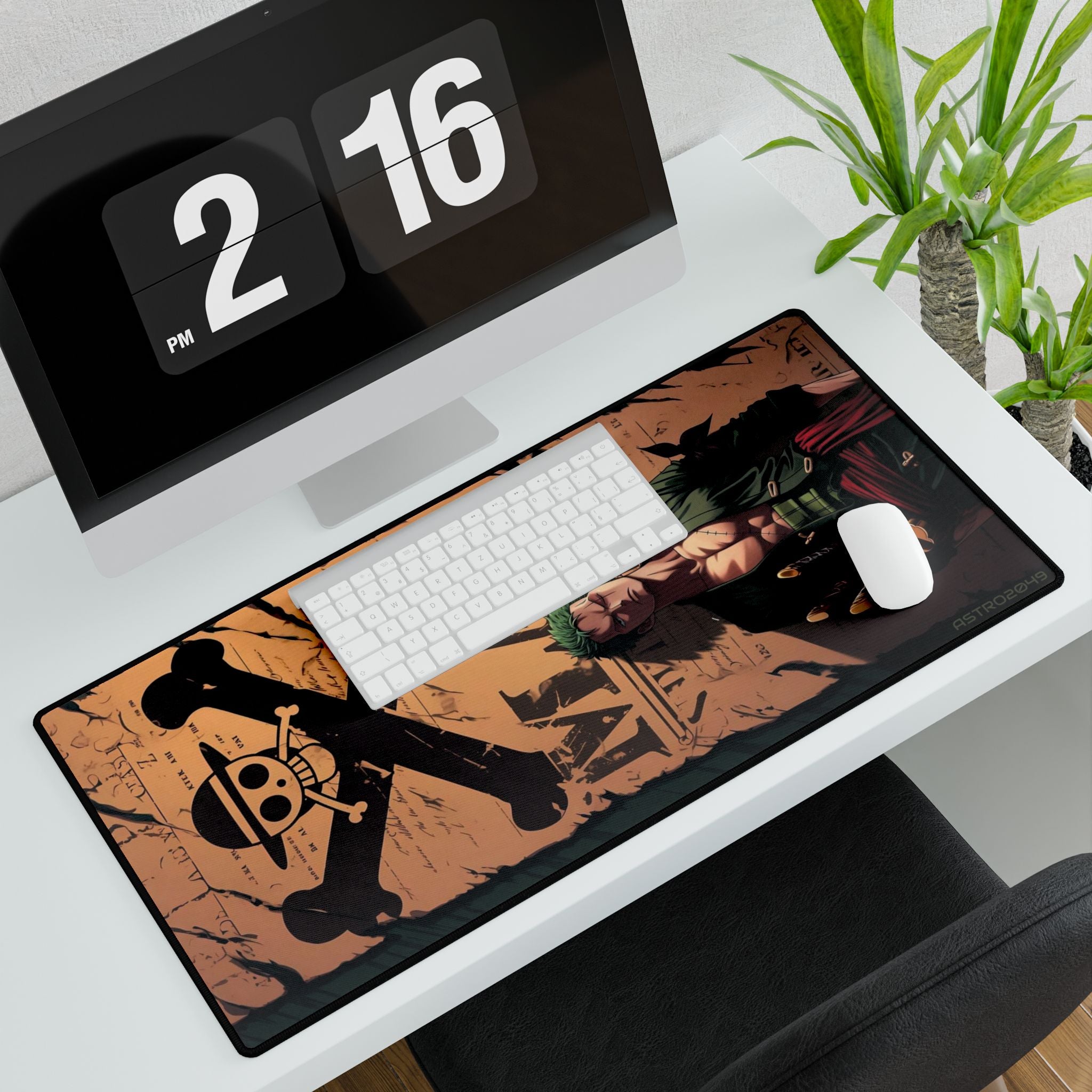 ONE PIECE - ZORO - Cool Pirate Desk Mats for Gamers, Office Decor, Geek Gift, Desk Accessories, Gaming Mouse Pad