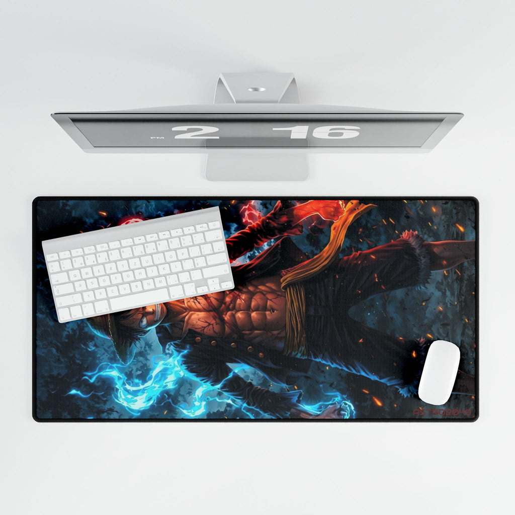 ONE PIECE - LUFFY - Anime-Inspired Desk Mat: Vibrant Gamer Mouse Pad, Office Decor, Gift for Students, Computer Accessories
