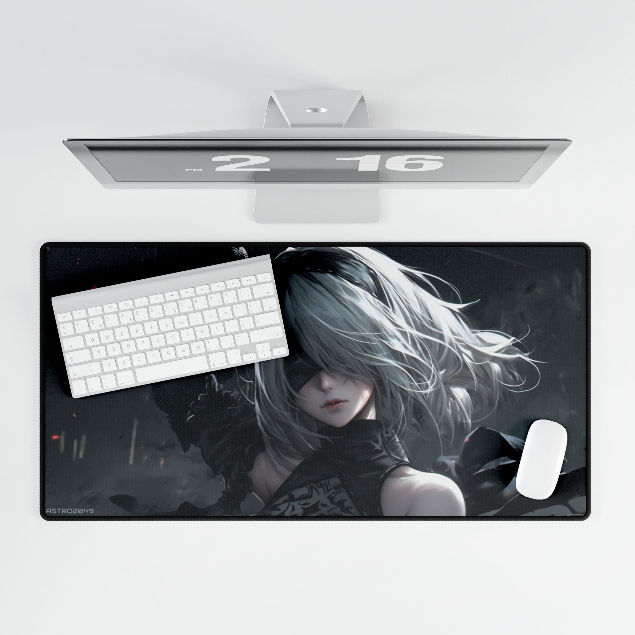 Nier: Automata - 2B - Elegant Gaming Desk Mat with Anime Design, Perfect for Office, Home, Gamer Gift, Desk Accessories, Stylish Mouse Pad