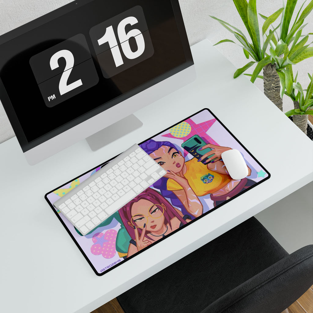 KPop Demon Hunters - HUNTRIX - Vibrant Desk Mats with Playful Girl Designs, Gaming Accessory, Home Office Decor, Gift for Students