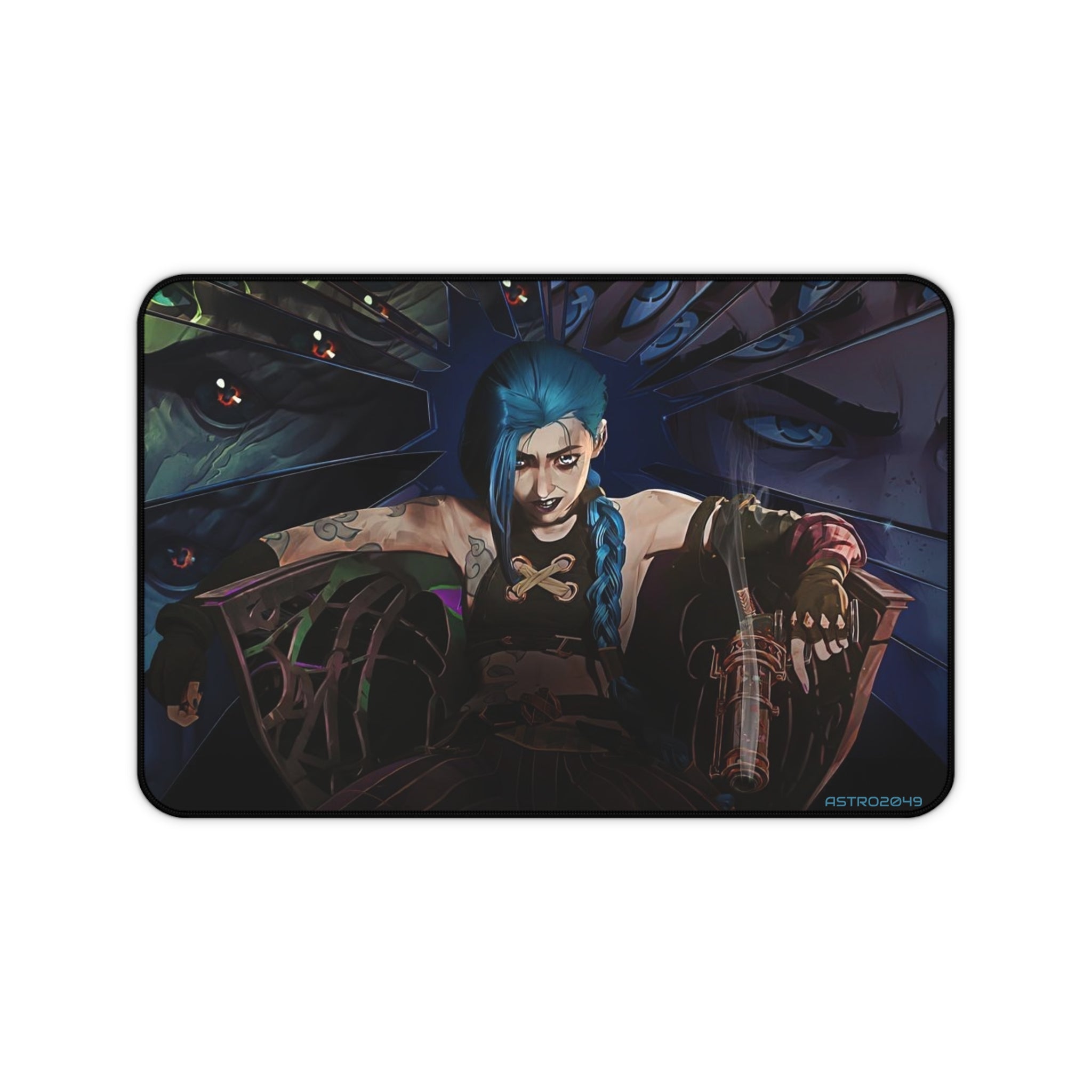 League of Legends - Arcane: JINX  - Vibrant Gaming Desk Mat | Cool Jinx Design | Perfect for Gamers, Unique Gifts, Desk Accessories