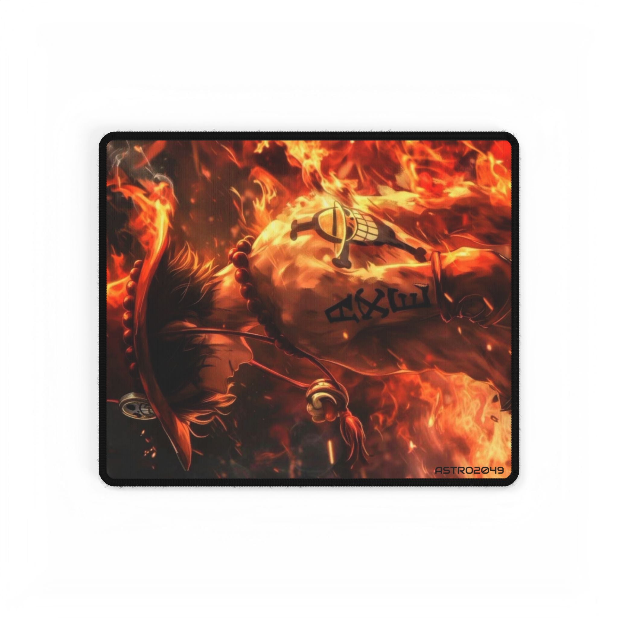 ONE PIECE - ACE - Anime-Inspired Desk Mat for Gaming & Work, Large Desk Pad, Office Decor, Mouse Pad, Unique Desk Accessory, Anime Gifts