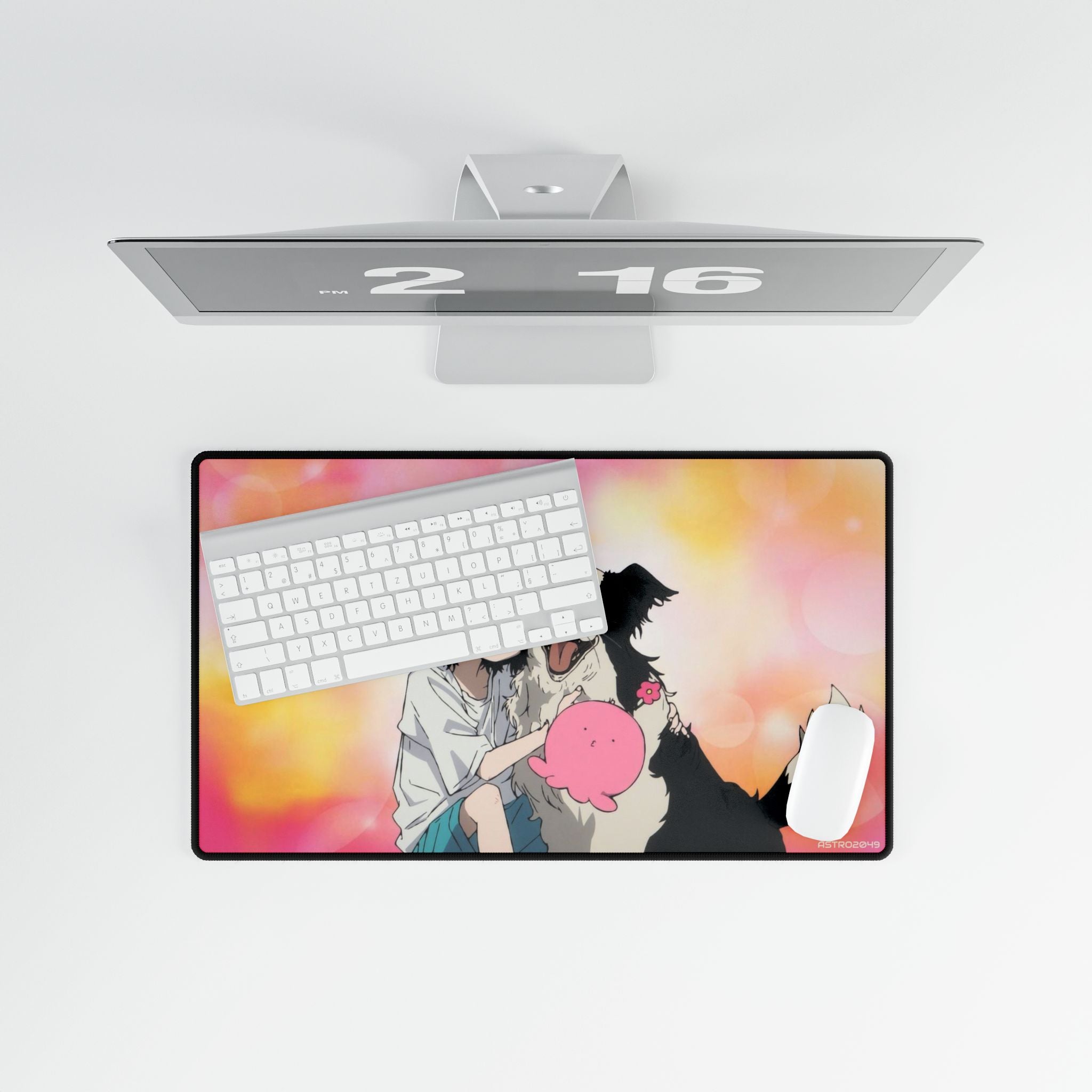 TAKOPIS ORIGINAL SIN - Anime-Inspired Desk Mat for Pet Lovers, Gaming and Office Decor, Vibrant Mouse Pad, Unique Gift for Students