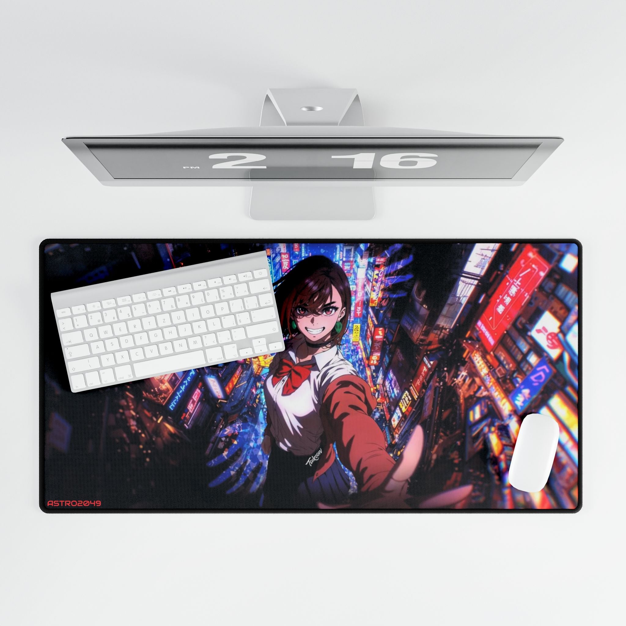 DANDADAN: Momo - Anime-Inspired Desk Mat for Gamers, Office Decor, Gaming Setup, Mouse Pad, Tech Accessories, Gift for Students