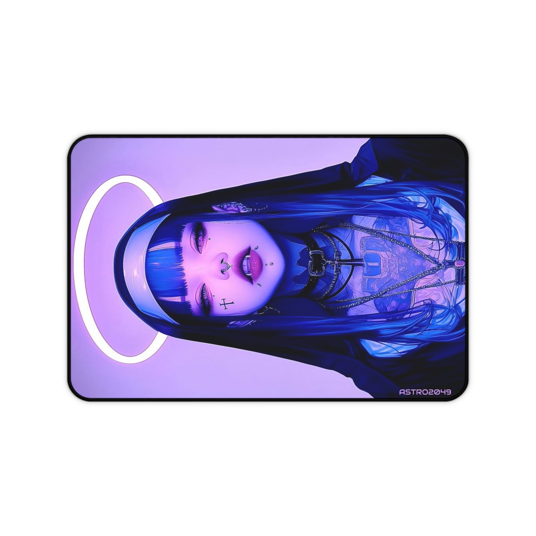 CYBERPUNK - GOTHIC: Aesthetic Desk Mat with Mystical Design - Unique Mouse Pad, Gaming Accessory, Gift for Anime Lovers, Workspace