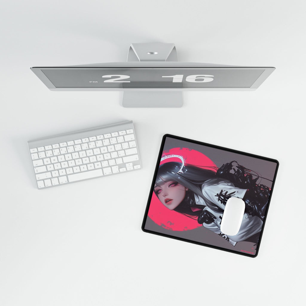 CYBERPUNK - GEISHA - Anime-Inspired Desk Mat, Gaming Desk Pad, Manga Art Mouse Pad, Desk Decor for Home Office, Unique Gift for Gamers