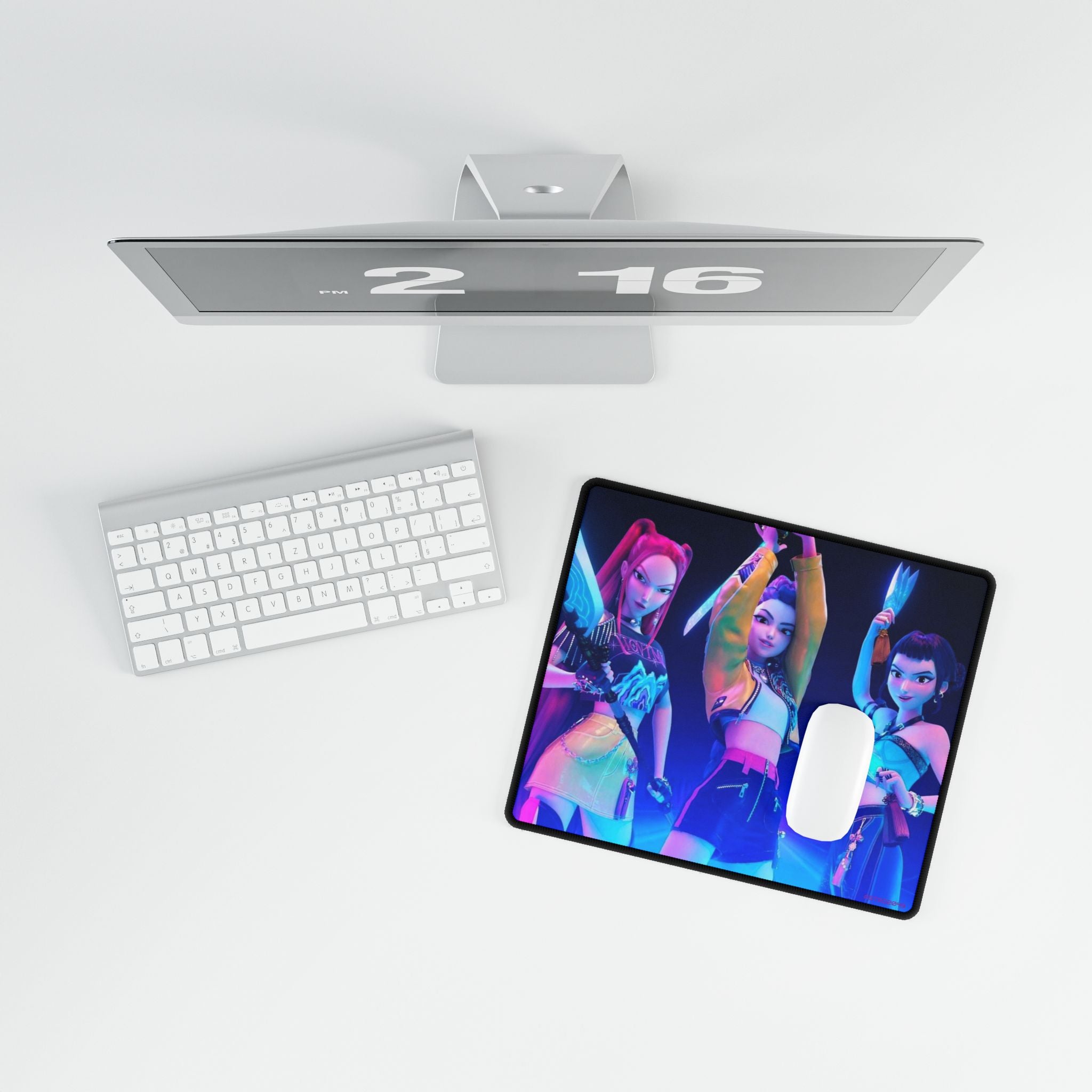 KPop Demon Hunters - HUNTRIX - Vibrant Gaming Desk Mat with Stylish Character Design, Office Decor, Gamer Gift, Colorful Mouse Pad