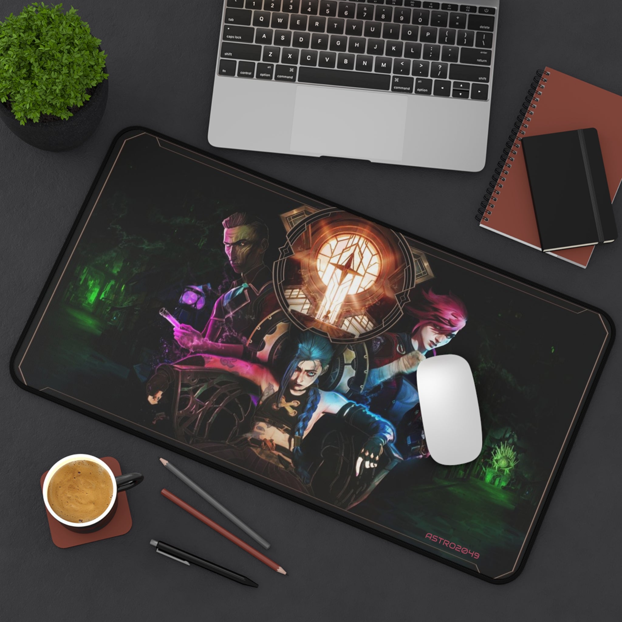 League of Legends - Arcane: JINX - Vibrant Gaming Desk Mat, Ergonomic Mouse Pad, Gamer Gift, Stylish Desk Accessory, Unique Workstation Mat