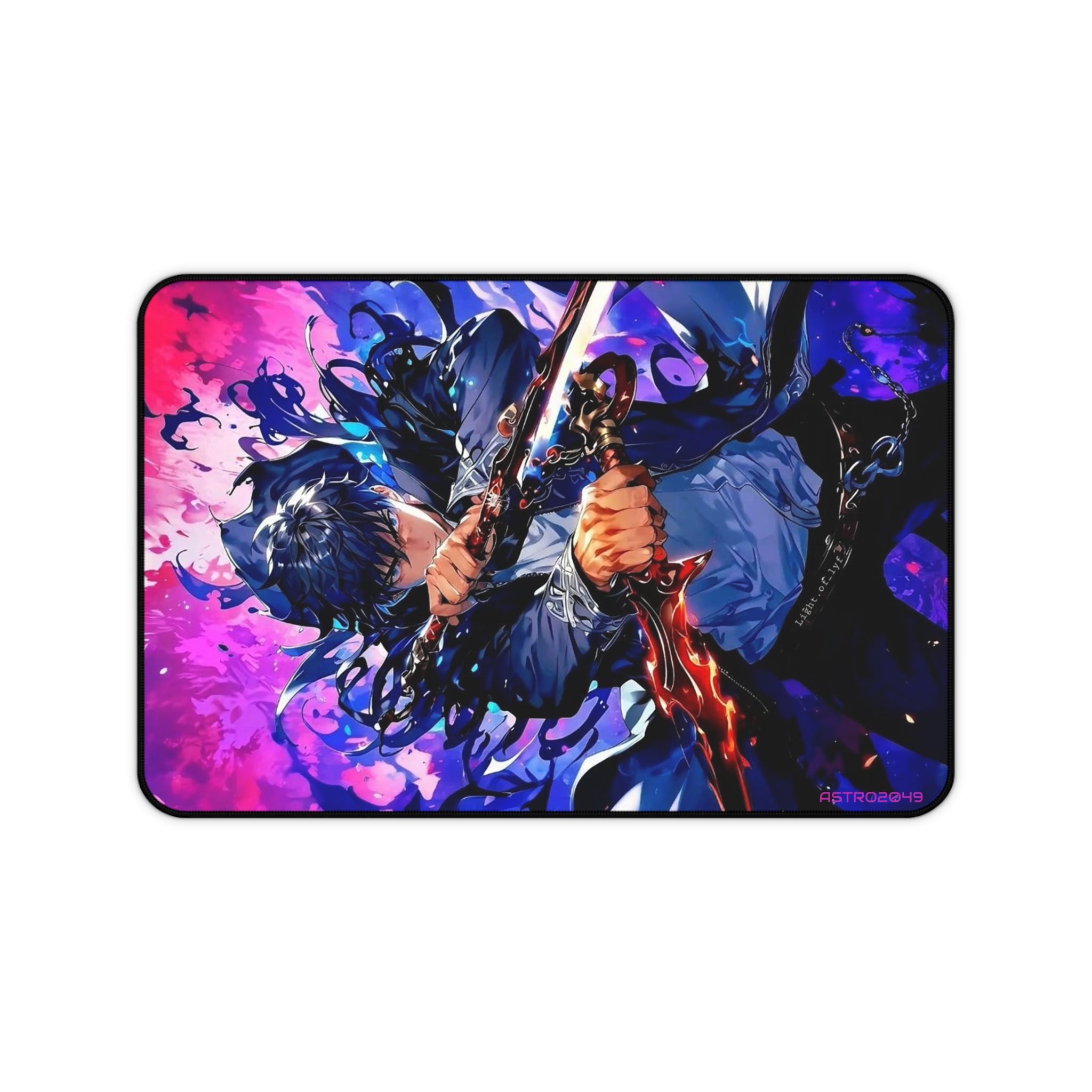 SOLO LEVELING - Sung Jinwoo - ARISE - Vibrant Anime Desk Mat - Gaming, Work, Home Office, Personalized Gift, Desk Accessories, Desk Decor