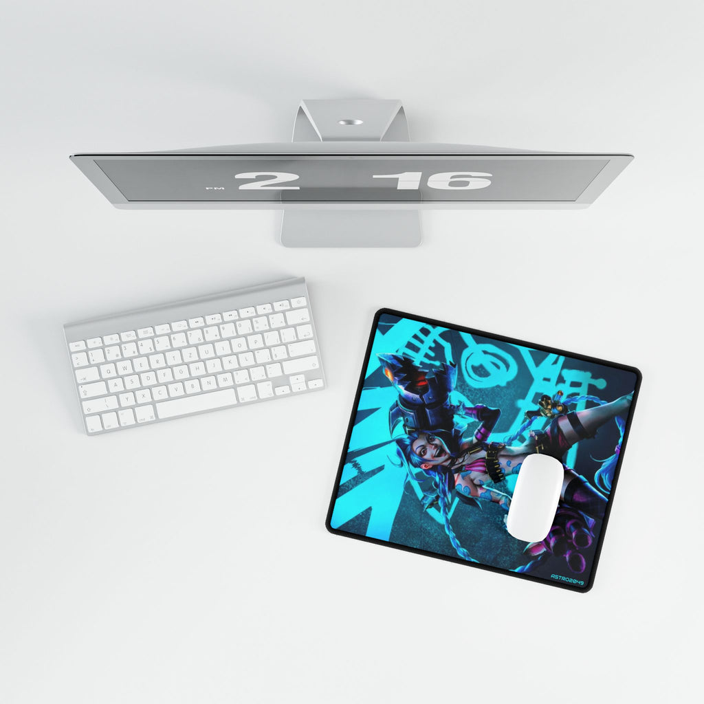 League of Legends - Arcane: JINX - Gaming Desk Mat, Custom Mouse Pad, Desk Accessories for Gamers, Large Mouse Pad, Office Decor
