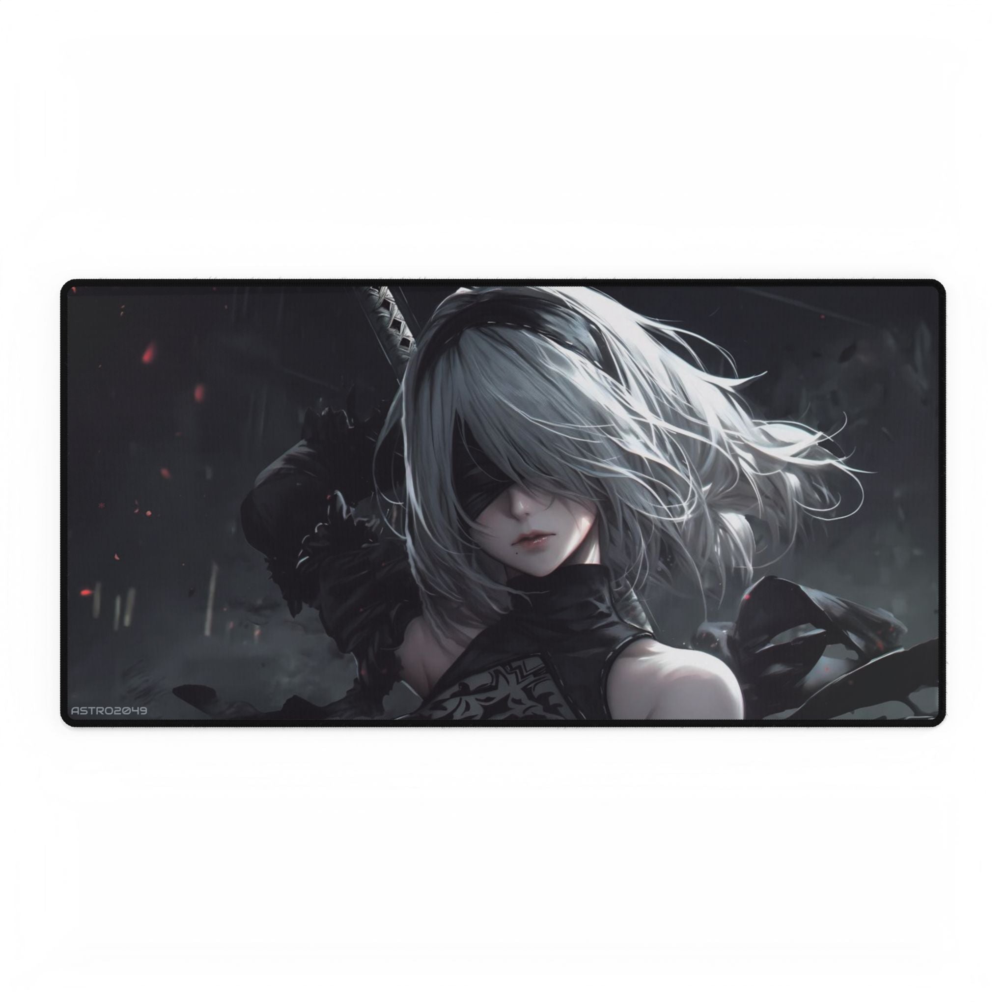 Nier: Automata - 2B - Elegant Gaming Desk Mat with Anime Design, Perfect for Office, Home, Gamer Gift, Desk Accessories, Stylish Mouse Pad
