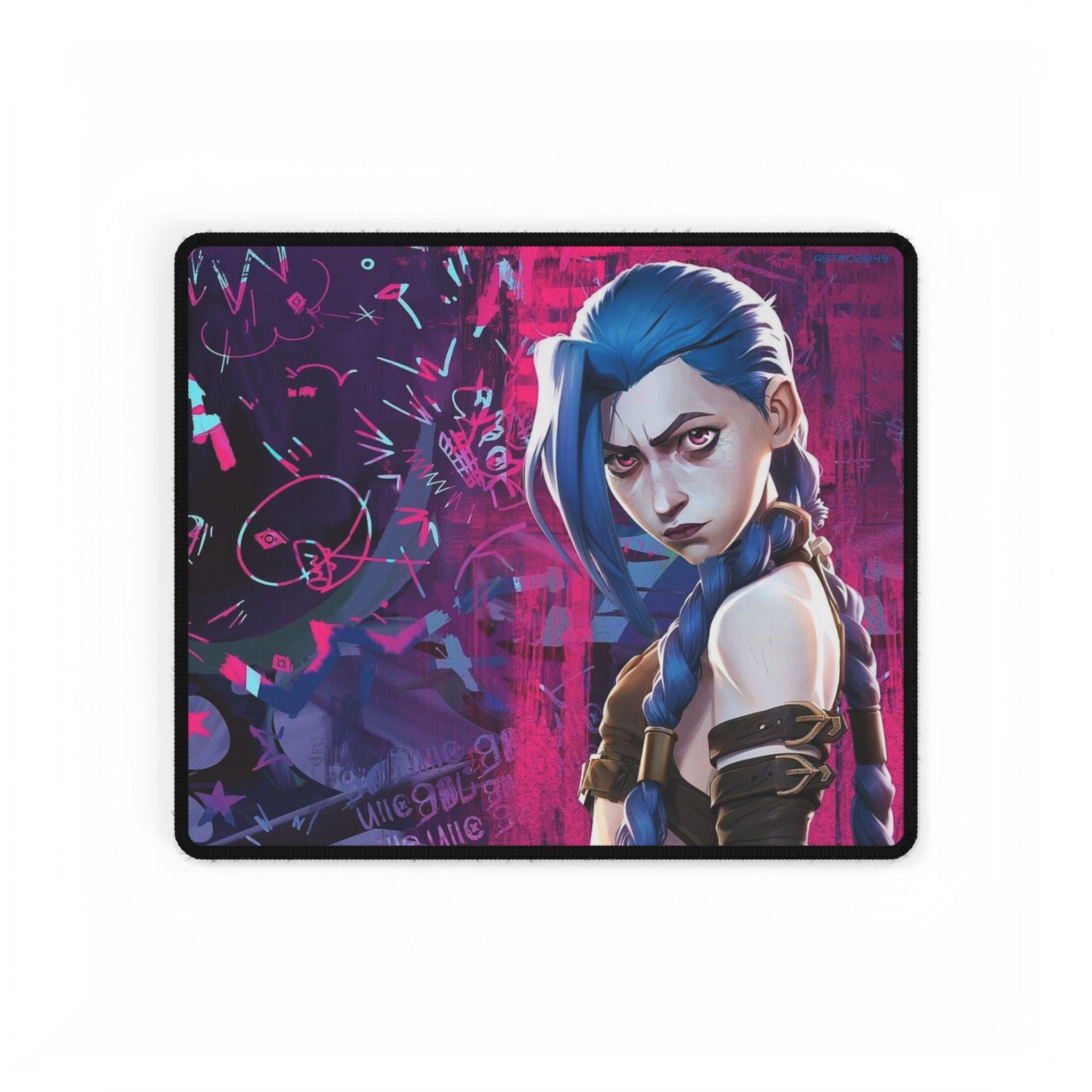 League of Legends - Arcane: JINX - Vibrant Gamer Desk Mat with Character Design, Mouse Pad, Office Decor, Gaming Accessories, Gamers Gift