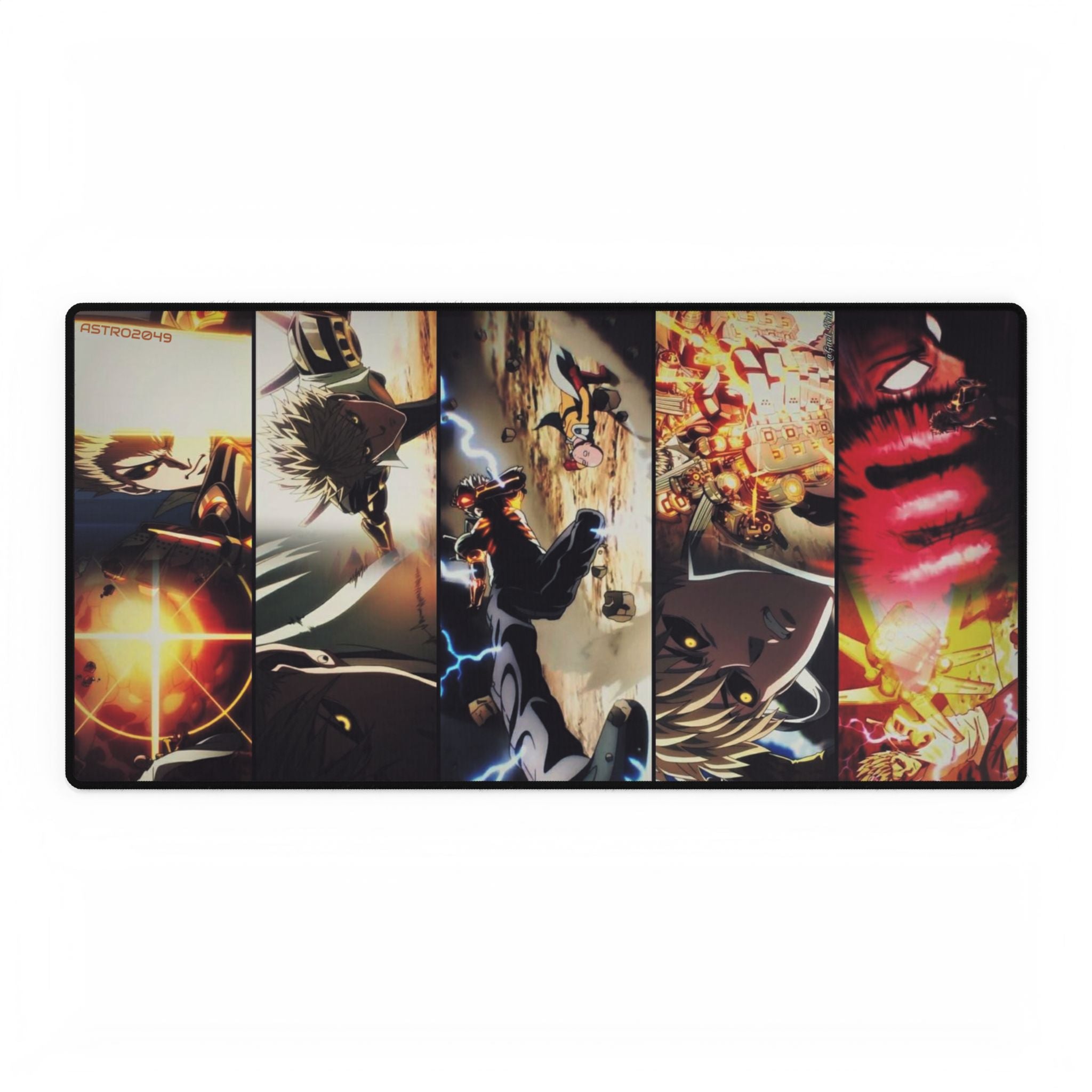 ONE-PUNCH MAN: Saitama / Genos - Anime-Themed Desk Mats for Gaming or Work, Decorative Mouse Pad, Custom Desk Accessories
