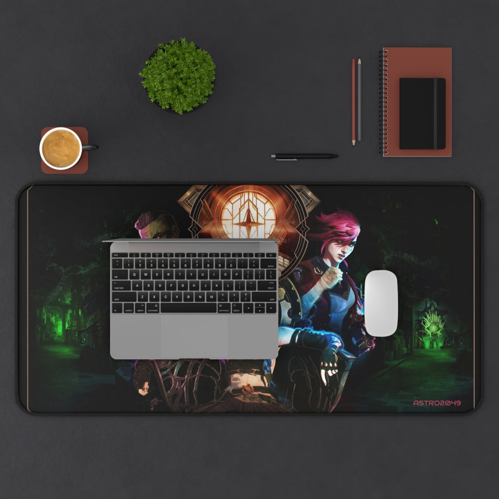 League of Legends - Arcane: JINX - Vibrant Gaming Desk Mat, Ergonomic Mouse Pad, Gamer Gift, Stylish Desk Accessory, Unique Workstation Mat