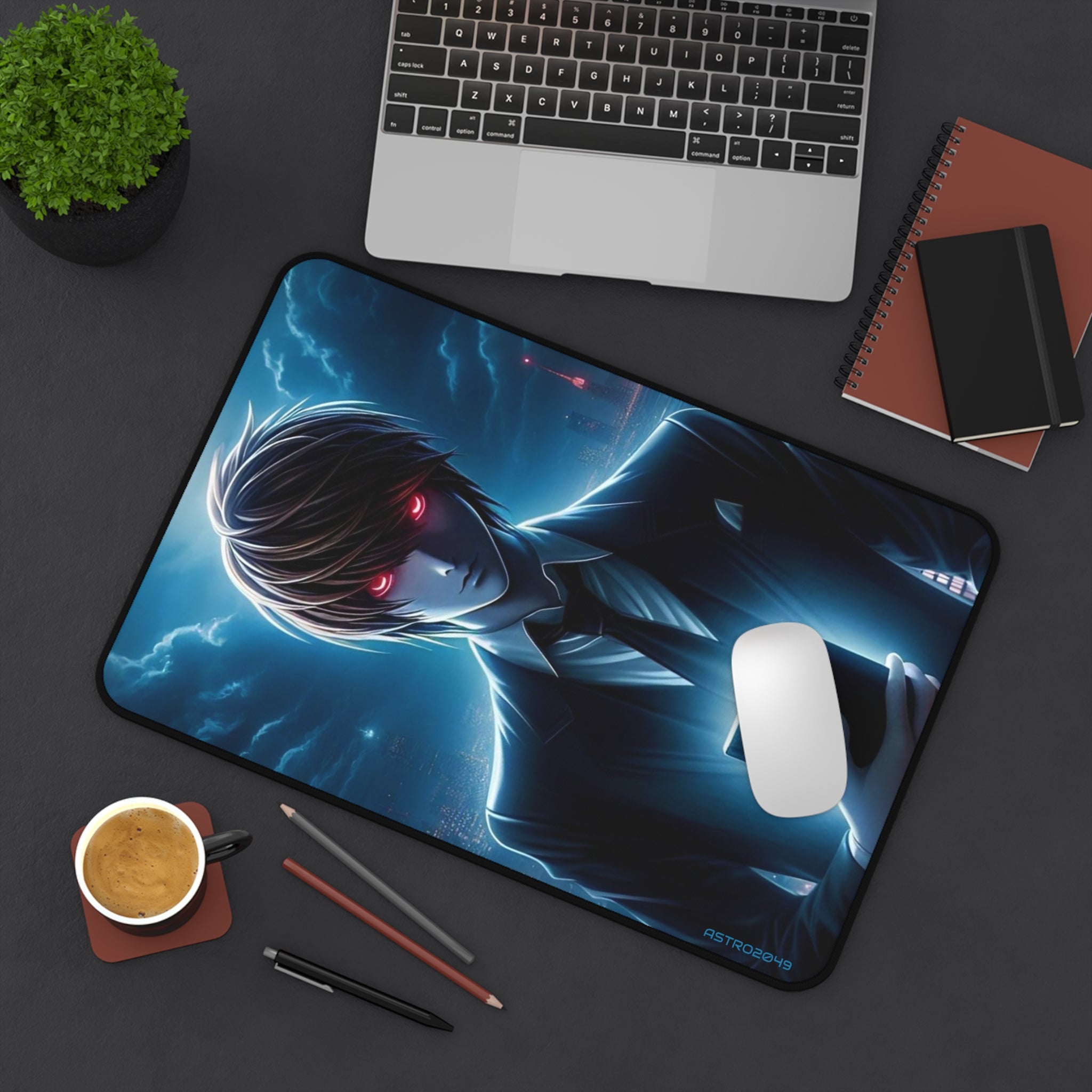 DEATH NOTE - Light / Akira - Anime-Inspired Desk Mat for Gamers, Office Decor, Gift for Students, Unique Desk Accessories, Gaming Mouse Pad