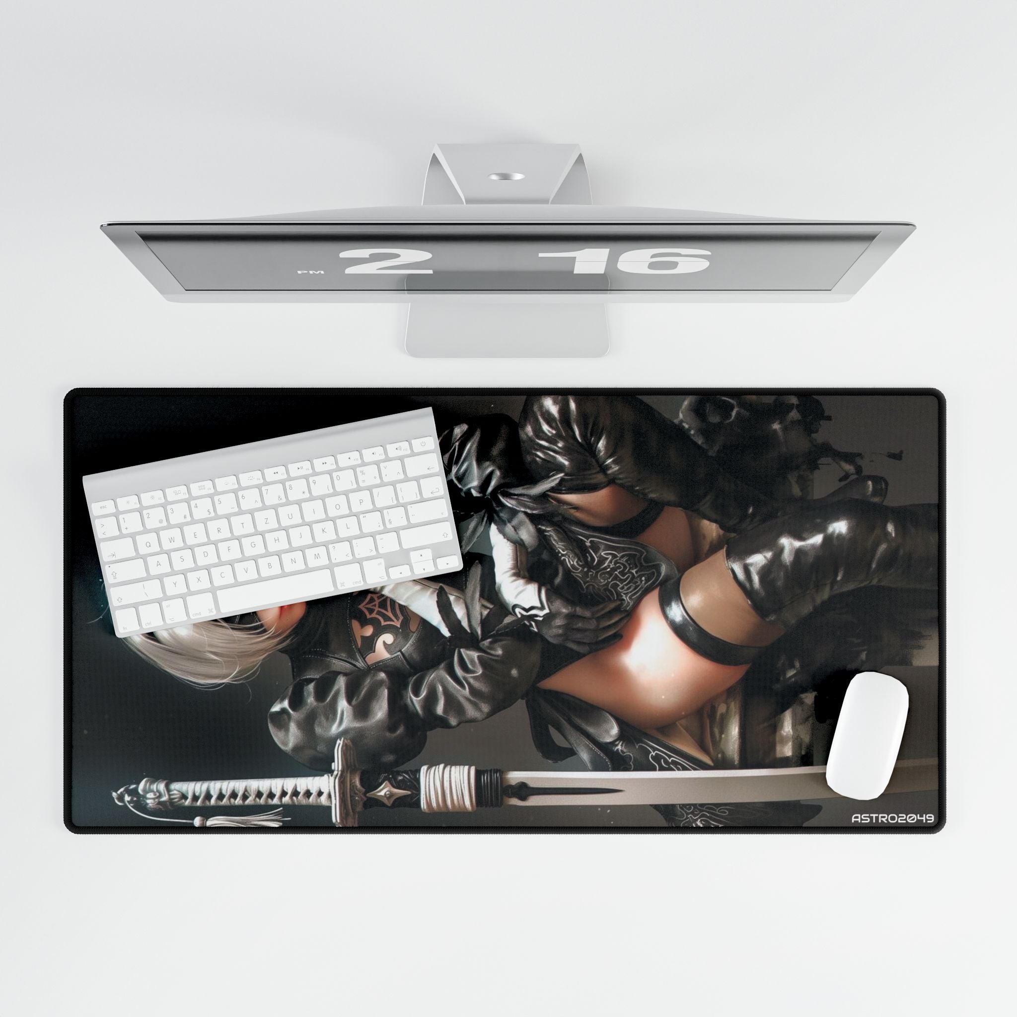 Nier: Automata - 2B - Elegant Gaming Desk Mat - Aesthetic Office Decor, Personalized Workspace, Unique Gift for Gamers, Stylish Mouse Pad