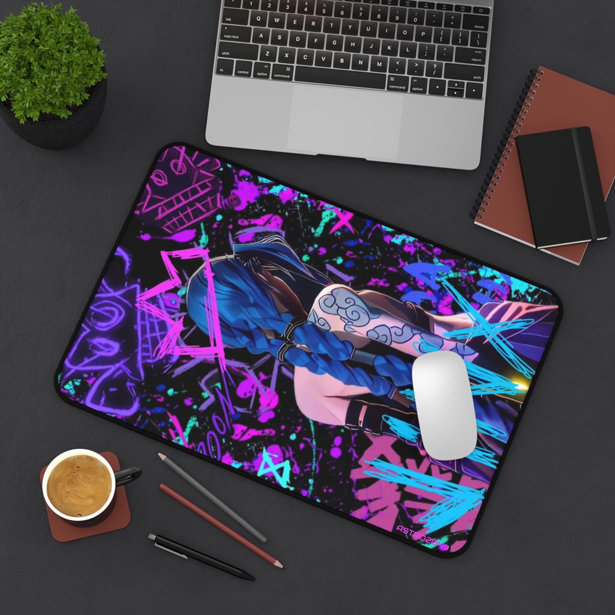 League of Legends - Arcane: JINX - Vibrant Gaming Desk Mat, Stylish Mouse Pad, Anime Decor, Unique Gift for Gamers, Desk Organization