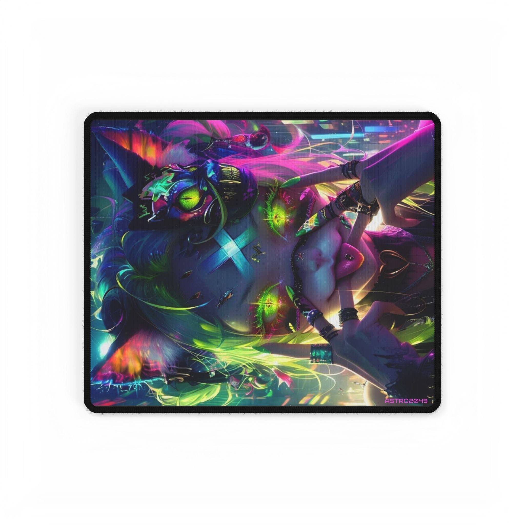 CYBERPUNK - Vibrant Gaming Desk Mat, Colorful Large Mouse Pad, Desk Accessories, Office Decor, Gamer Gift, Art Desk Mats