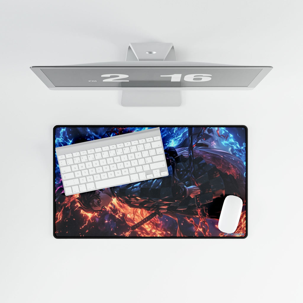 DEMON SLAYER - Kimetsu no yaiba - Vibrant Anime Desk Mat, Perfect for Gamers and Students, Ideal Desk Accessory