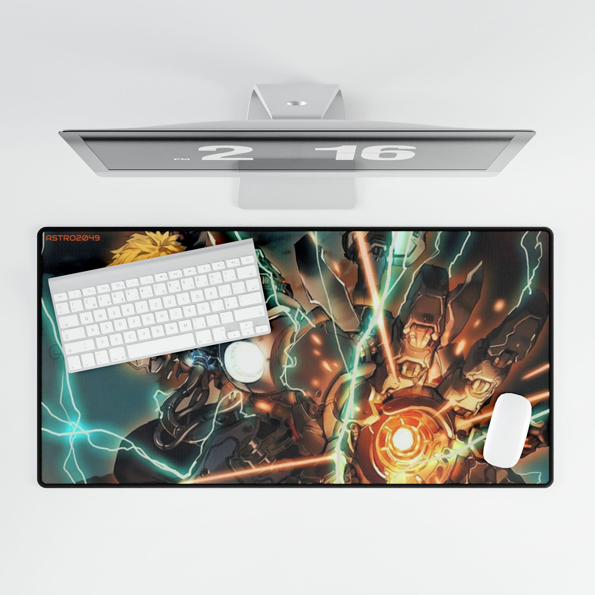 ONE-PUNCH MAN: Genos -  Dynamic Gaming Desk Mat - Anime Inspired, Computer Gaming Accessory, Home Office Decor, Mouse Pad, Cosplay Gift