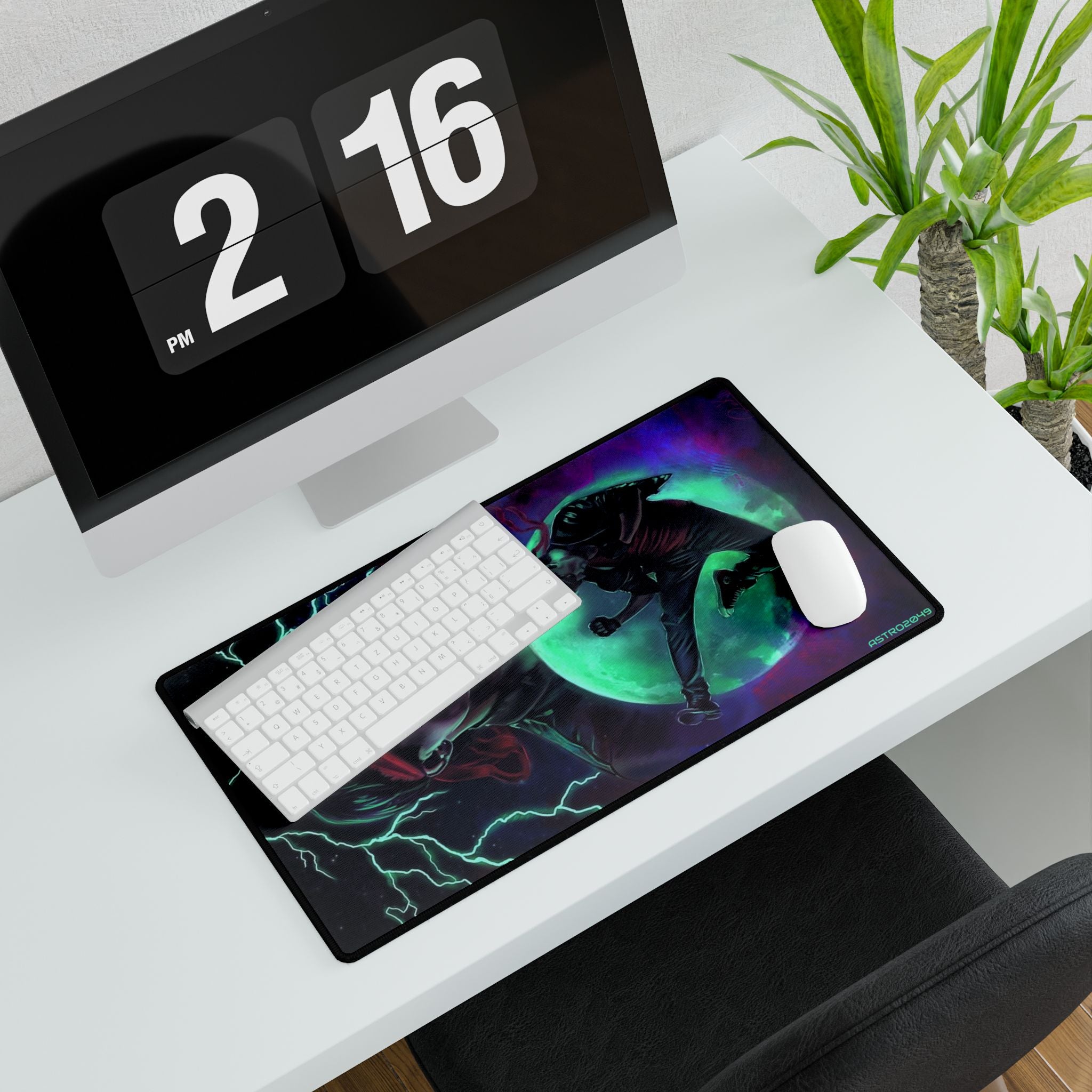 KUNG FURY -  Fighter Desk Mat, Gaming Mat, Office Decor, Gamer Gift, Geeky Desk Accessories, Computer Accessories